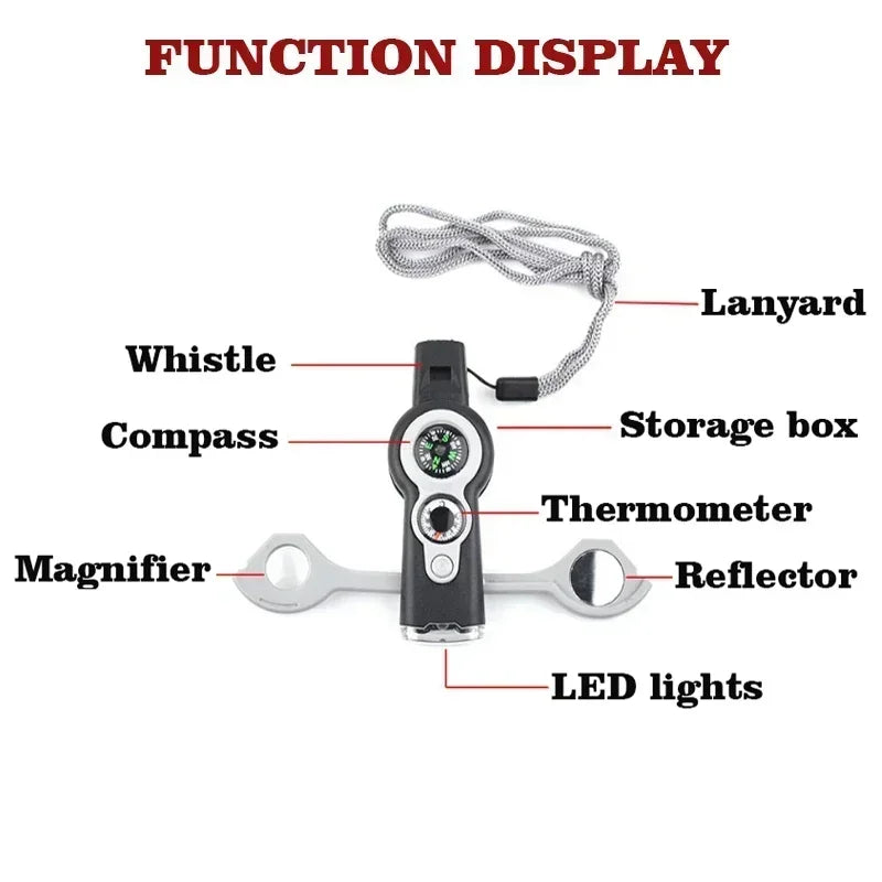 7 in 1 Multifunctional Whistle