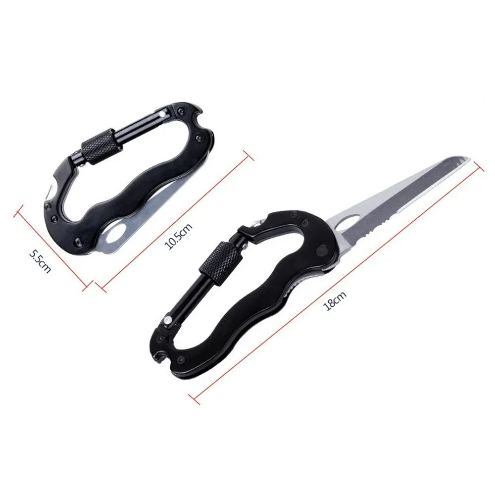 Multifunctional Camping/ Hiking Buckle folding pocket knife